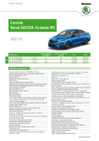 Skoda Octavia RS - cennik 2014 